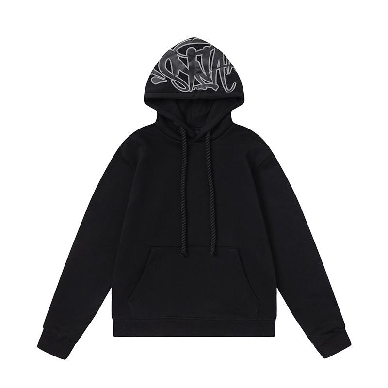 SynaWord American Trendy Brand Loose Sweater Hoodie Sweatpants Y2K Men's and Women's Hip-hop Street Couple Casual Suit