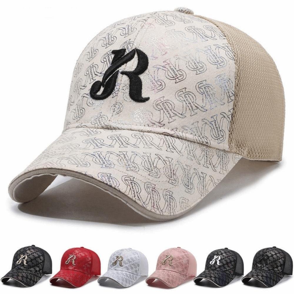 Wide Brim Mesh Baseball Cap Breathable Peaked Cap Unisex Sun Hat Summer
