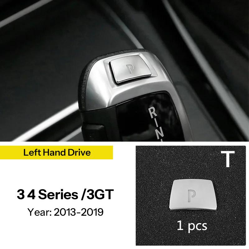 

Carbon Fiber Central Armrest Box Cover For BMW F30 F34 F36 Storage Gear Position Panel Decoration Trim Sticker Car Accessories Type T LHD