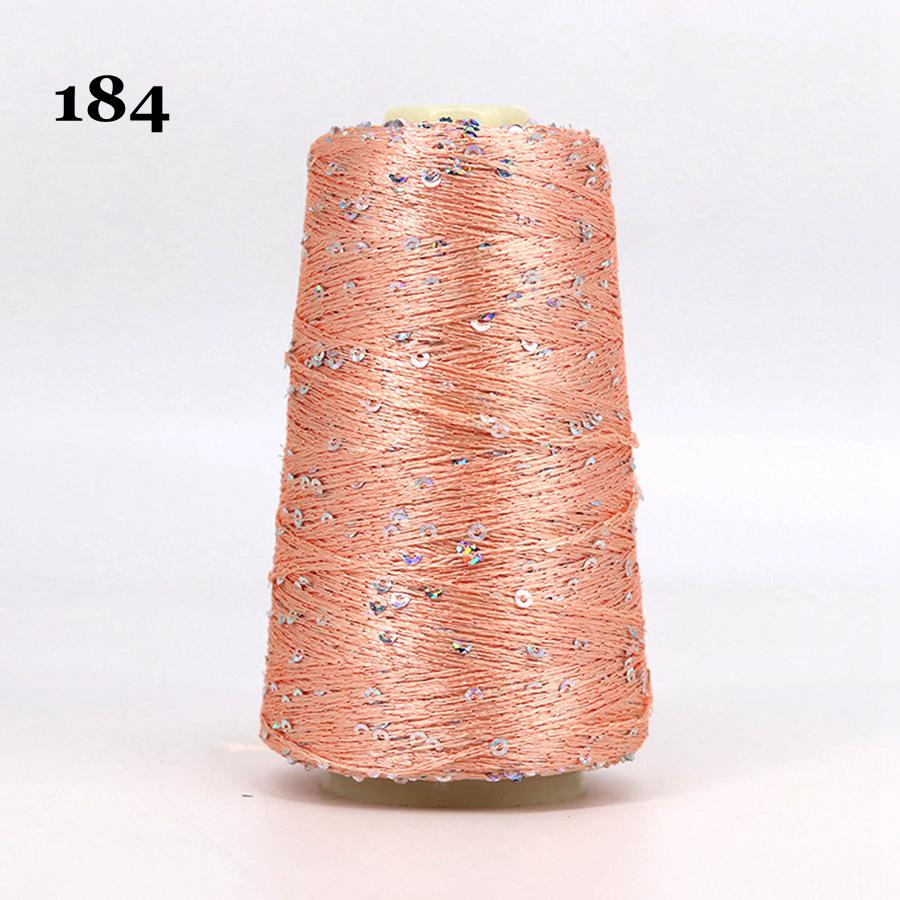 Sequin Cotton Yarn: 50g Fancy Skein for Hand & Machine Knitting