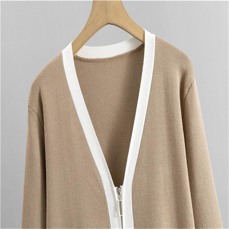 Autumn And Winter Women's Knitted Suit Cardigan Camisole Wide Leg Pants Suit