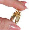 Princess Dance Shoes Necklace: Ballet Pendant In Gold-Plated Copper