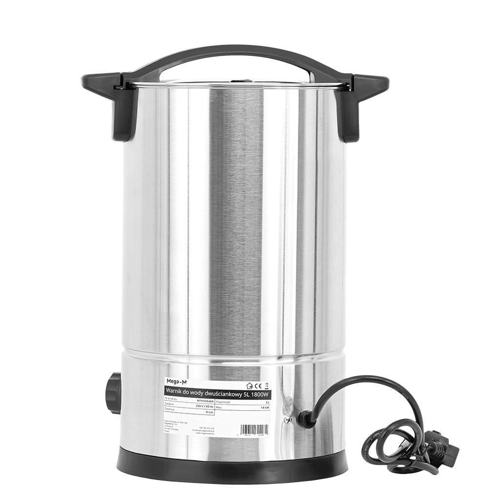 Double-walled Water Boiler Mega-M 5L 1800W N