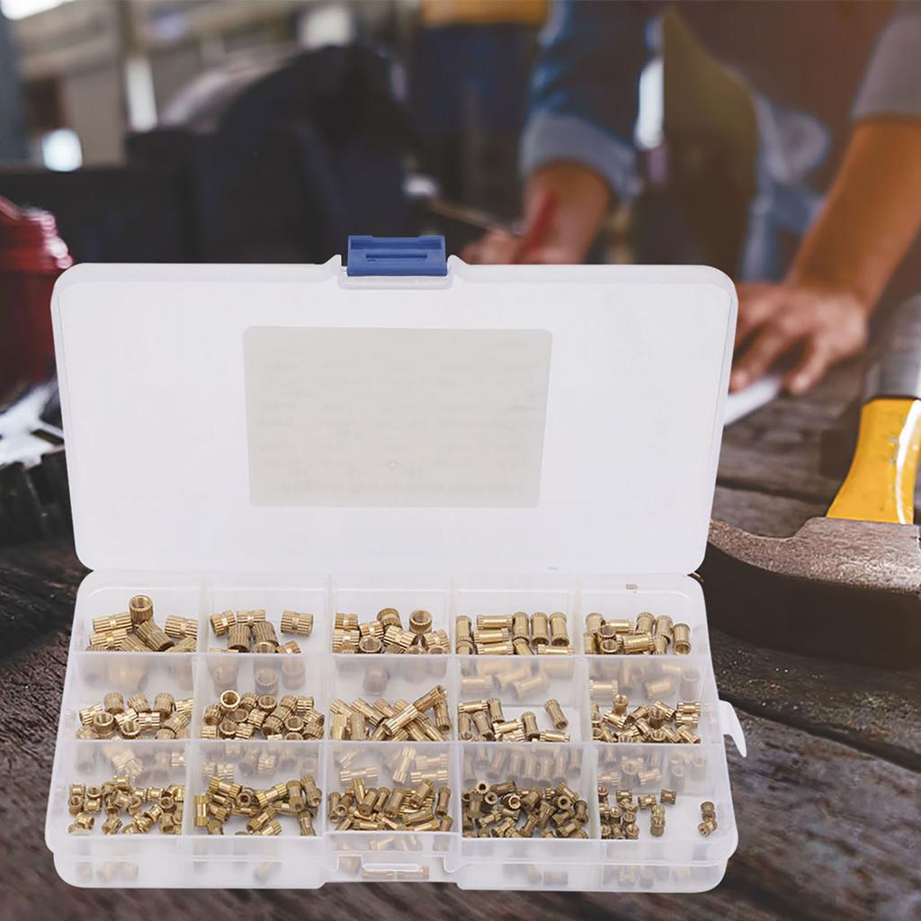 330 Stück M2 M3 M4 M5 Messing Einpressmutter Isoliersäule Rändel Einpressmutter Set