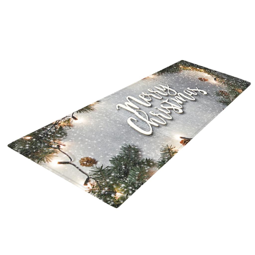 

Water Absorbent Christmas Kitchen Area Rug Non-slip Floor Mat Door Mat