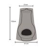 1PC Chiminea Cover, Outdoor Patio Firepit Covers, Chiminea Covers For Outside Dustproof Covers 210D Oxford Clot 122*21*61cm