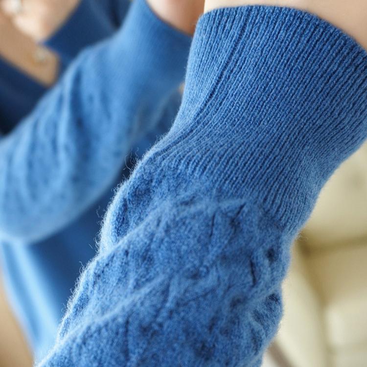Hollow Out Sweater Women's Solid Color Autumn and Winter Base Sweater Long Sleeved Knitted Sweater Slim V-neck Pullover Trendy Sweater