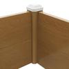 Brown Wood‑Grain Hollow PP Board 20mm1.5mm PVC Frame 540x1970x330mm Outer1885x456mm Inner Size Garden Furniture Cabinet