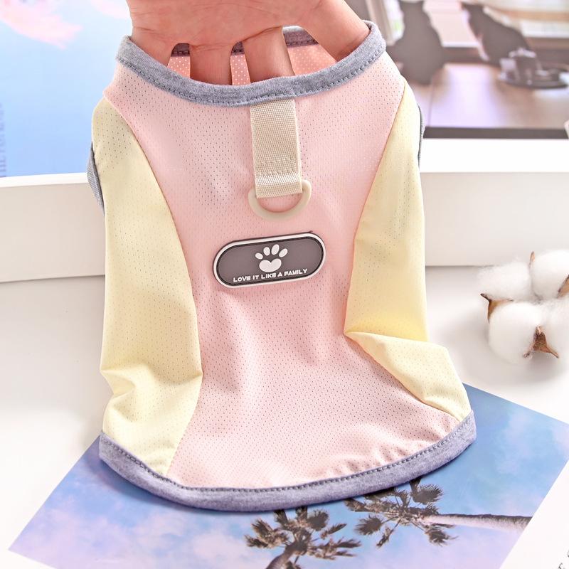 Cold feeling pet small puppy cat vest dog clothes summer