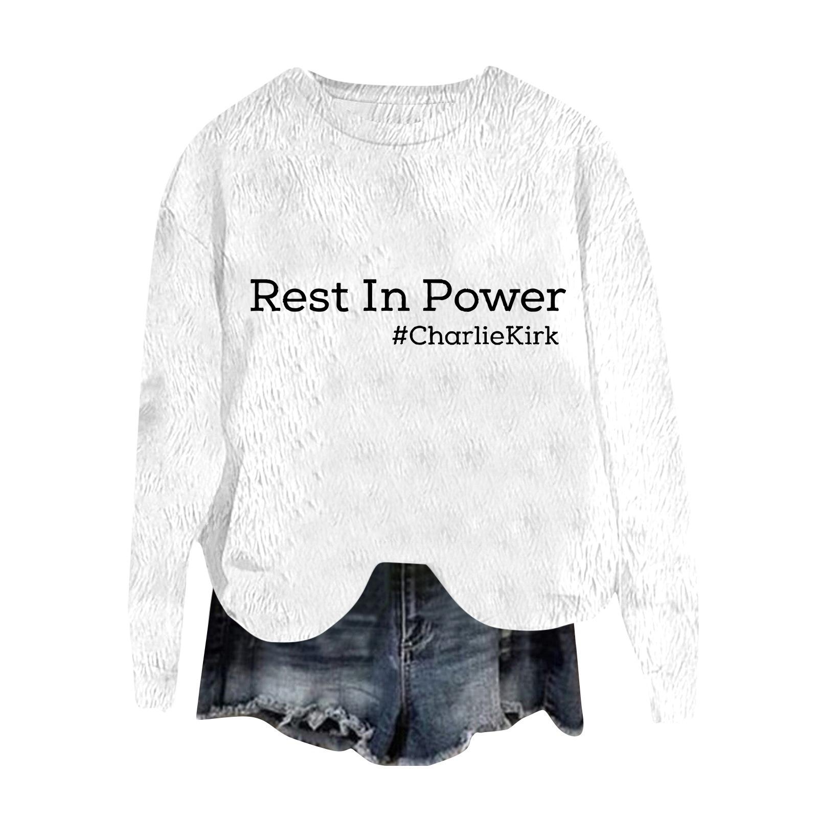 

Женский модный пуловер с круглым вырезом, футболка с длинным рукавом, с принтом XL белый