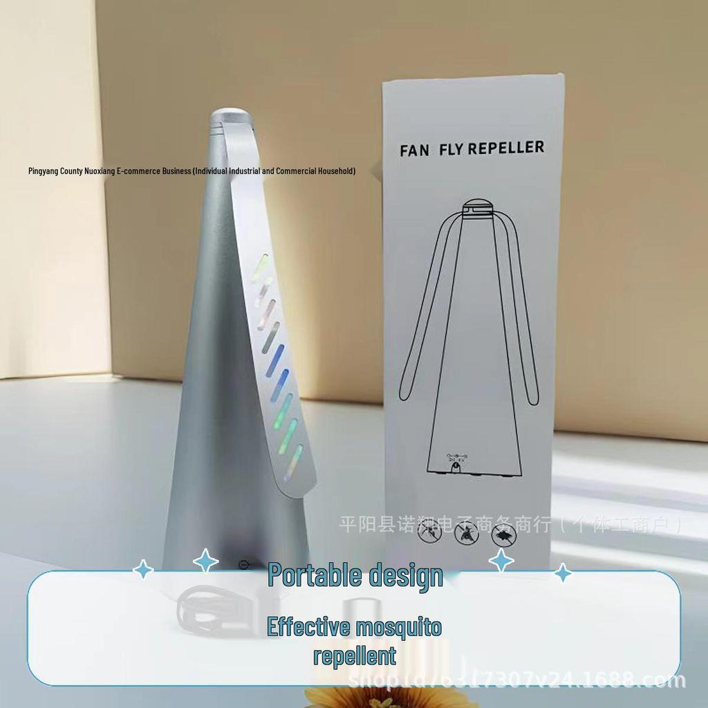 Ventilatore Automatico Repellente per Mosche e Zanzare Multifunzione da Esterno