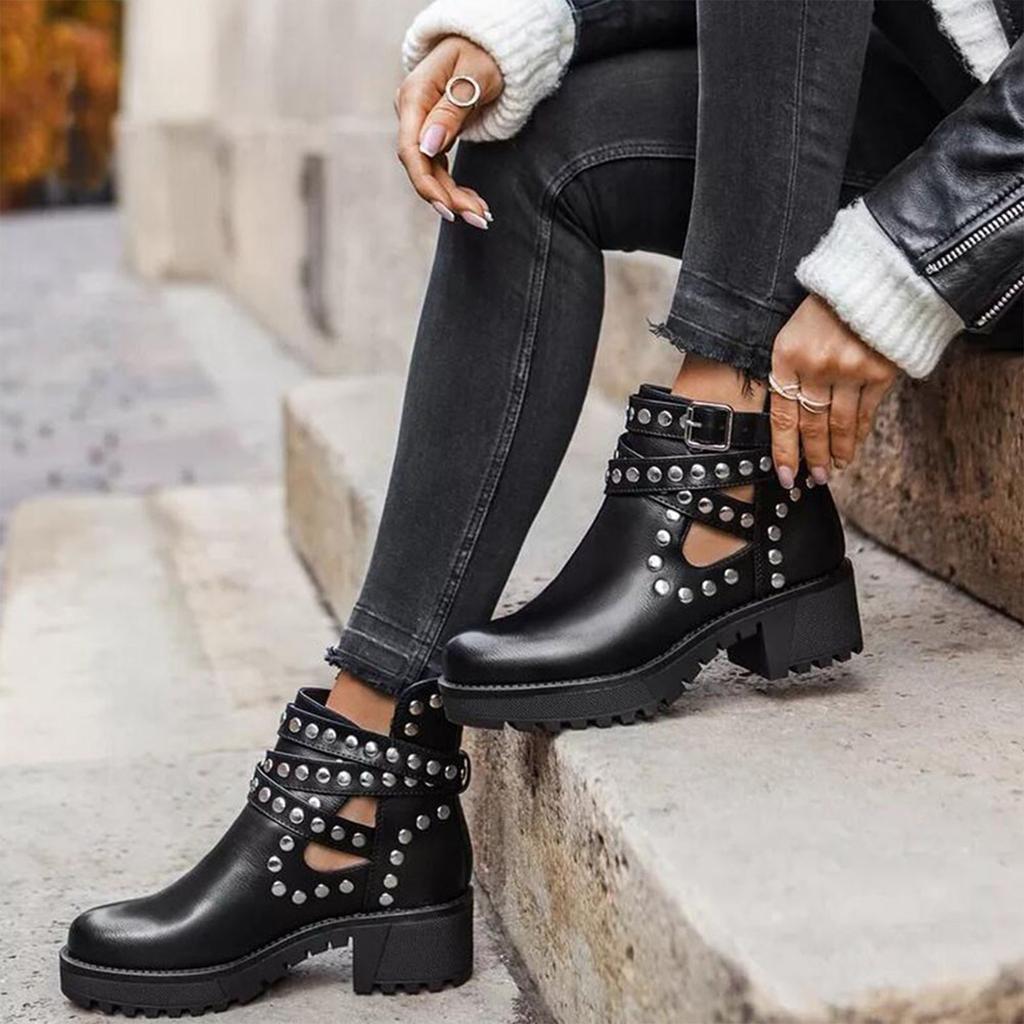 Botas Zapatos de Mujer Botas de Invierno y Otoño Cinturón Hebilla Pantalones  Cortos Martins Botas Personalizadas De Cuero Botas Cortas Zapatos de Dama  comprar a buen precio — entrega gratuita, reseñas reales