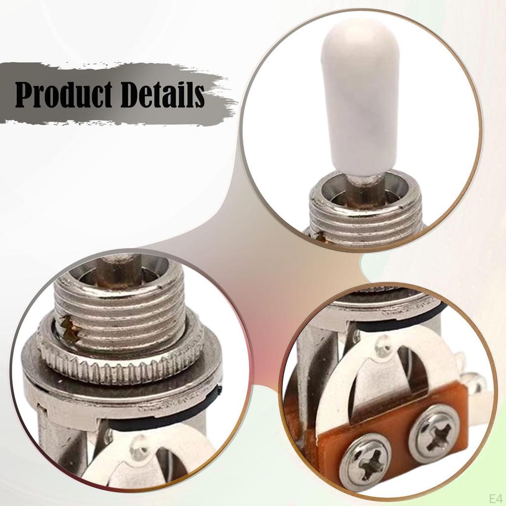 Electric Guitar 3 Way Toggle Switch Accessory Open Closed Parts Component Replace Pickup Selector
