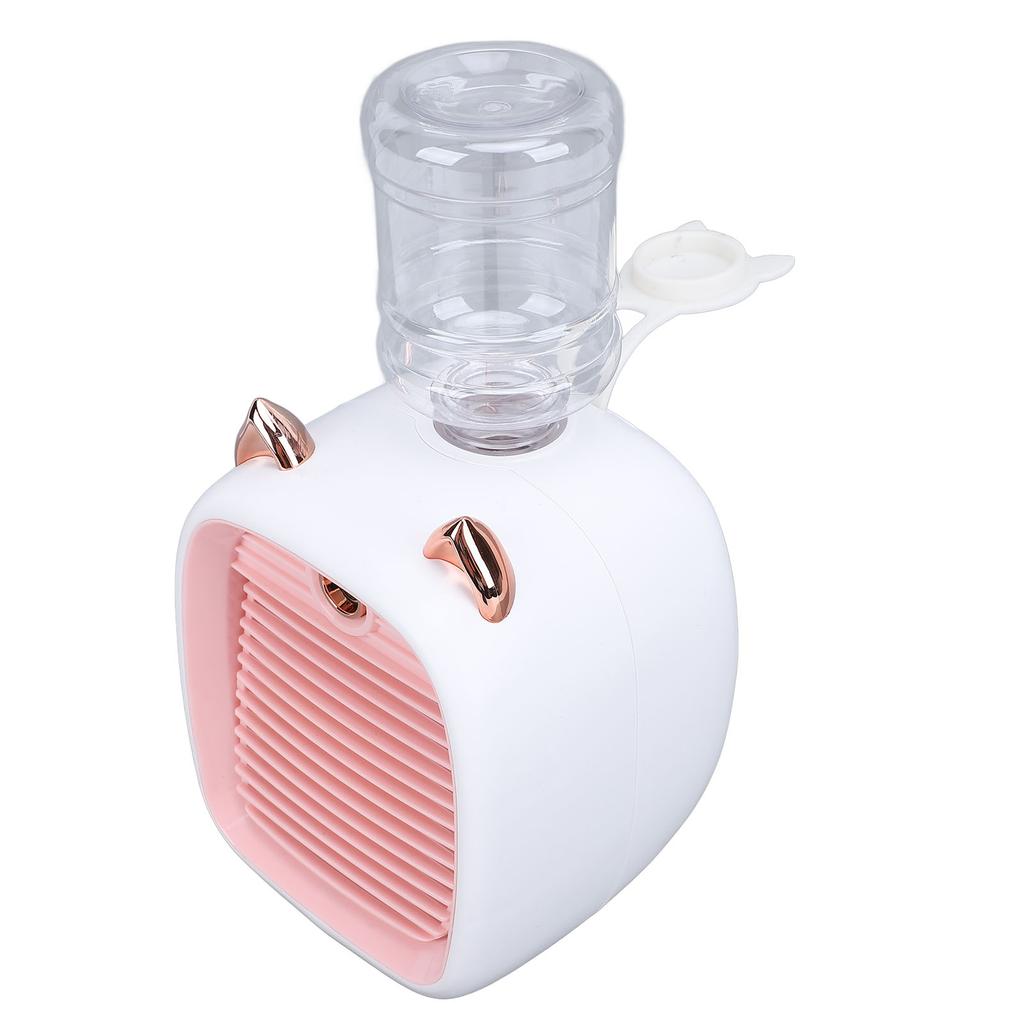 Desktop Cooling Fan Little Fox Shaped Misting USB Rechargeable 800mah Mini Desktop Air Cooler Fan