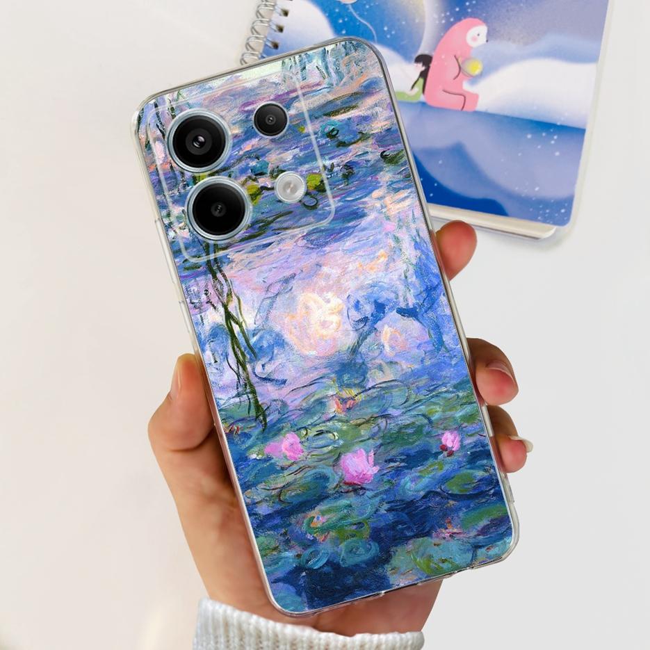 For Xiaomi Poco X6 5G Case PocoX6 Pro New Fashion Painted Cover Clear Silicone Phone Case For Xiaomi Poco X6 Pro X6Pro 5G Bumper