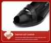 Four Seasons Comfortable Korean Style Women's Chunky Heel Peep Toe Velcro Sandals