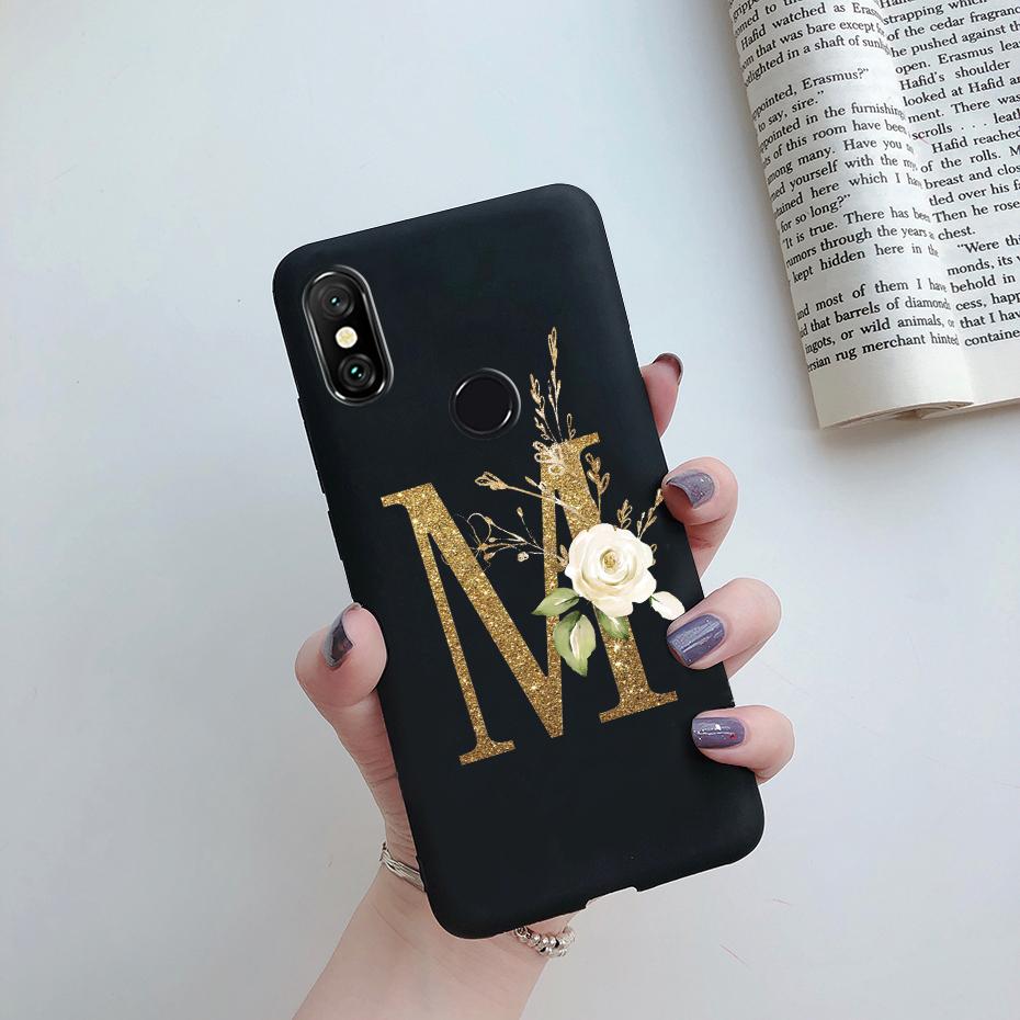 Case For Xiaomi Mi A2 A 2 Lite A1 A 1 MiA2 MiA1 Cute Letters TPU Silicone Bumper Soft Back Cover for Xiaomi Mi 5X 6X Phone Case