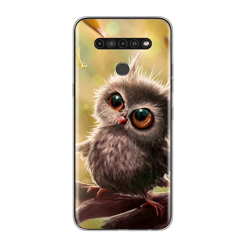 

Камуфляжный сова животное для LG V60 V50S V50 G8X G8S G8 G7 ThinQ 5G K61 K51S K41S K30 K20 Q60 Q9 мягкий чехол для телефона LG K40S