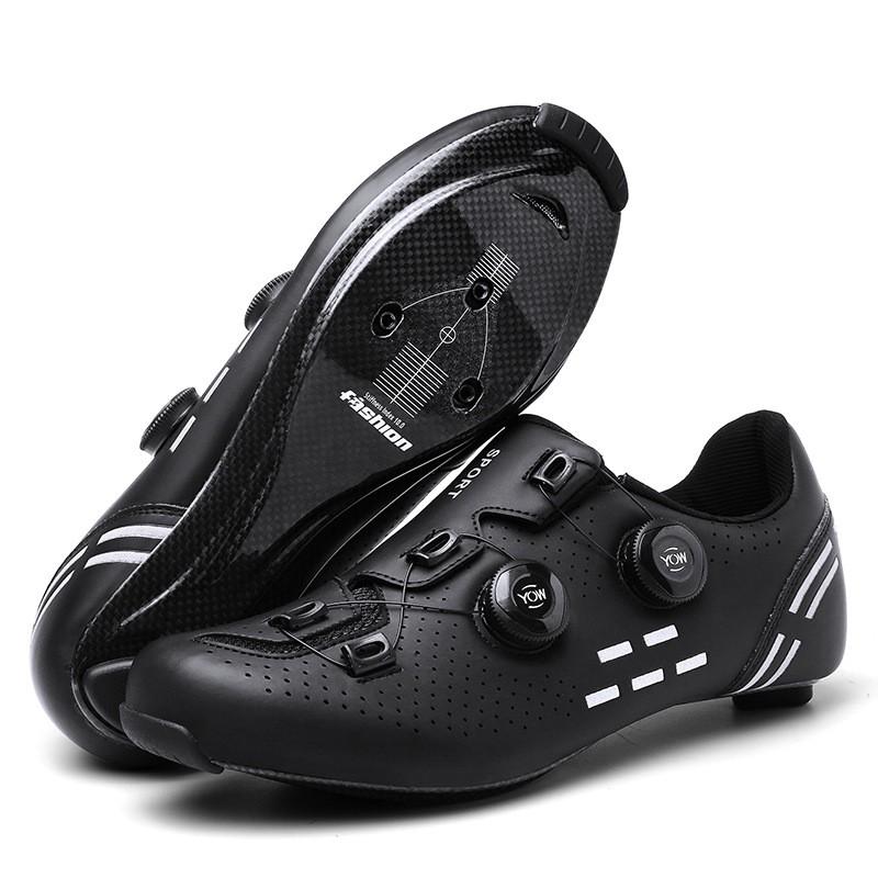 Carbon Fiber Road Cycling Shoes Men Women Breathable Stiff Sole Clipless Bike Bikes