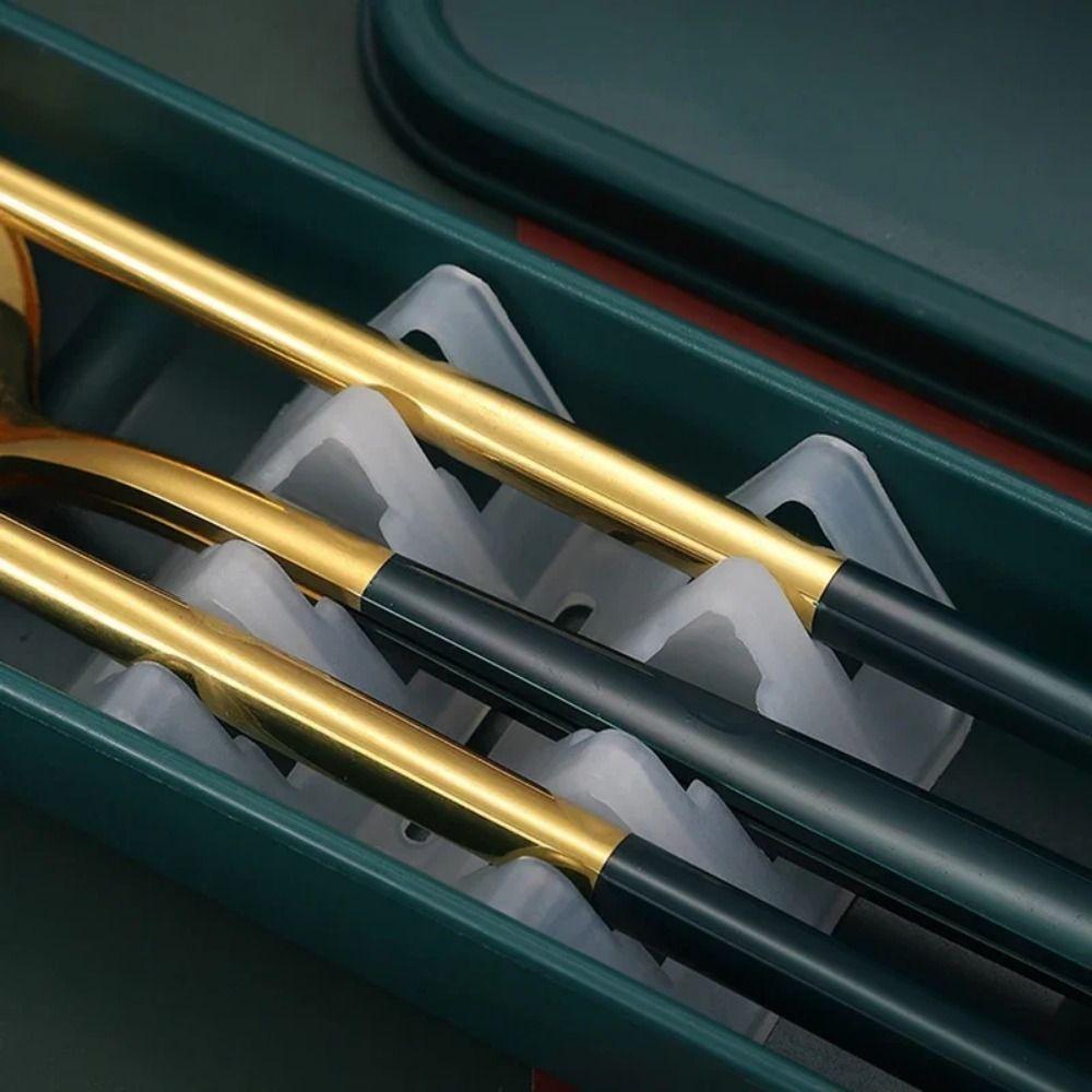 3 in 1 Tableware Set Stainless Steel Travel Flatware Durable Travel Cutlery Set Outdoor