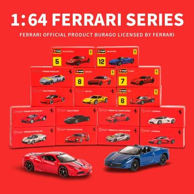 Bburago 1:64 Ferrari 812 Daytona SP3 SF90 SP1 F40 488GTB 599GTO ENZO Static Die Cast Vehicles Collectible Hobbies Model Car Toys
