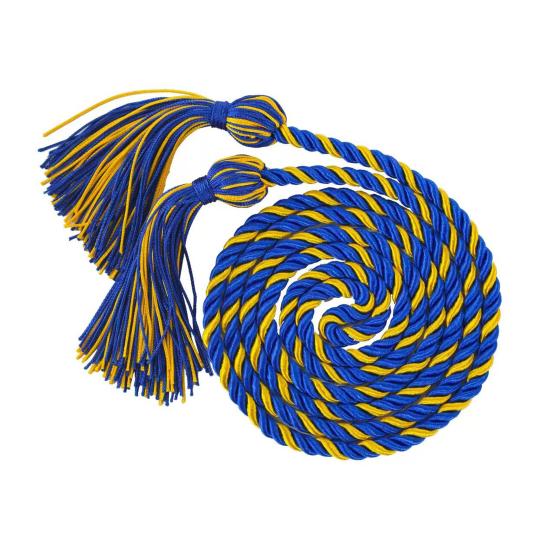 2026 Graduation Cord 5.6Ft Long Braided Cord Double Tassel Graduation Gown Cord for Graduation Ceremony Bachelor Master Doctoral