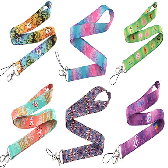 Lanyard Rope Double-sided Printed Delicate Patterns Wear-resistant Non-fading Fine Workmanship Hanging Items Portable Geometric Pattern