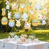 K1AE Colorful Easter Helical Hanging Decorations User Friendly Party Ornament for Home