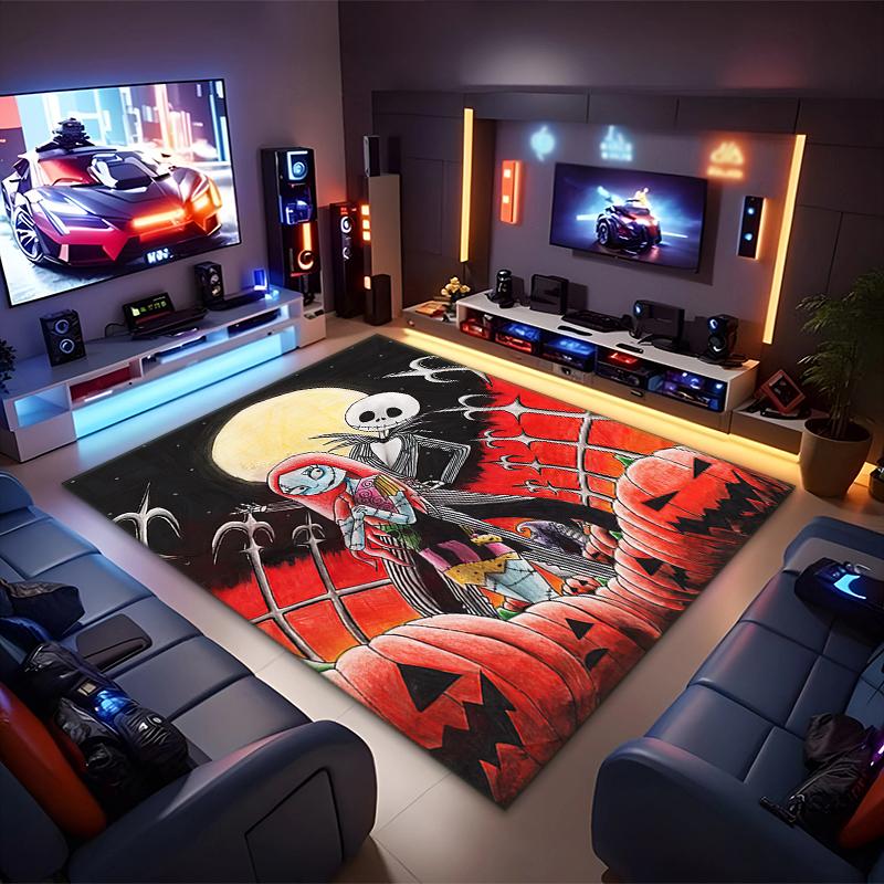 1PC The Nightmare Before Christmas Rug - Home Decoration Carpet For Living Room Bedroom Flooring Computer Chair Area Rug