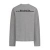 Herren Langarm T-Shirt Grafischer Buchstabenaufdruck Baumwolle Lässig Streetwear Rundhalsausschnitt Lockerer Schnitt 320g Schwergewicht