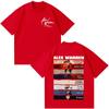 Alex Warren 2026 Tour Album Print T-shirt Unisex Mode Katoen Los Casual Oversized Korte Mouw Dames En Unisex T-shirt
