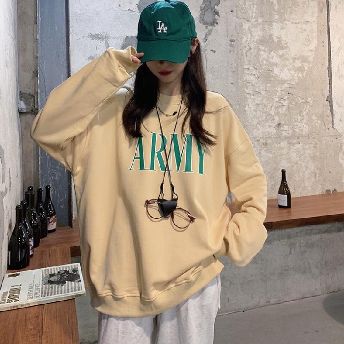 Women's Autumn/Winter Round Neck Printed Loose Hoodie - Best Friend Outfit, Long Sleeve Top 2022 New Style