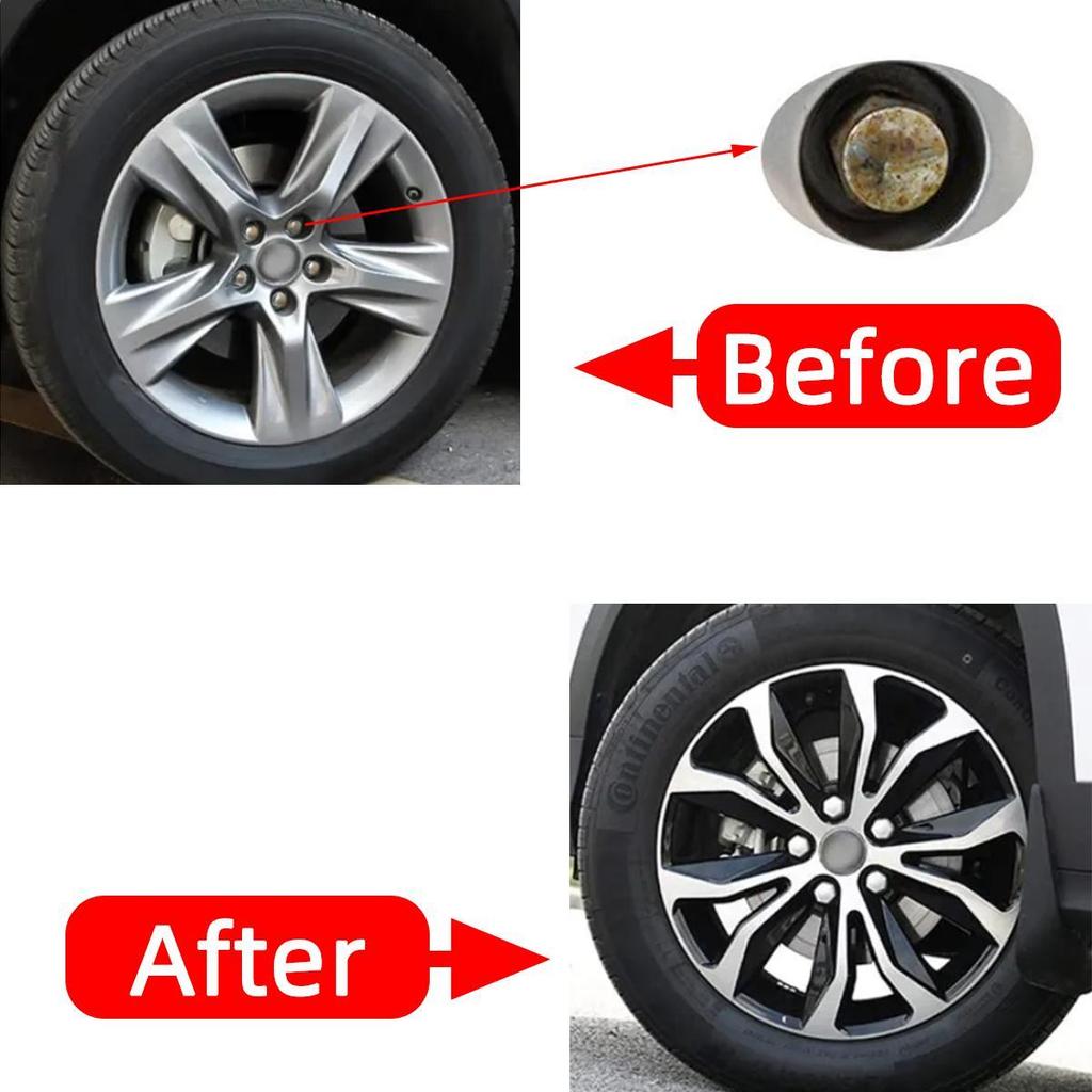 20Pcs 17mm 19mm 21mm Car Wheel Nut Caps Auto Hub Screw Cover Bolt Rims Exterior Decoration Special Socket Protection Dust Proof
