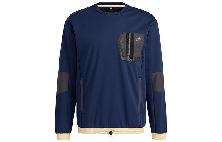 Adidas Sweatshirts Men s College Navy Crew Neck Moderate Regular GV3521 M