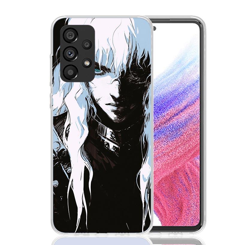 Black White G-Guts B-Berserks Phone Case For Samsung Galaxy A52 A32 A22 A12 A02S A50S A30S A51 A31 AA71 Note 20 Ultra 10 S10 Plu