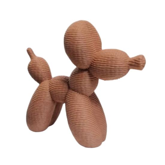 3D Printed Knitted Balloons Dog Sculpture Cute Animal Figurine Balloon Dog