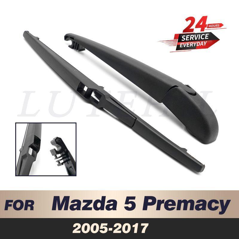 Комплект дворника 12 Задний дворник и рычаг Для Mazda 5 Premacy 2005-2017 2006 2007 2008 2009 Лобовое стекло Заднее стекло 1 set