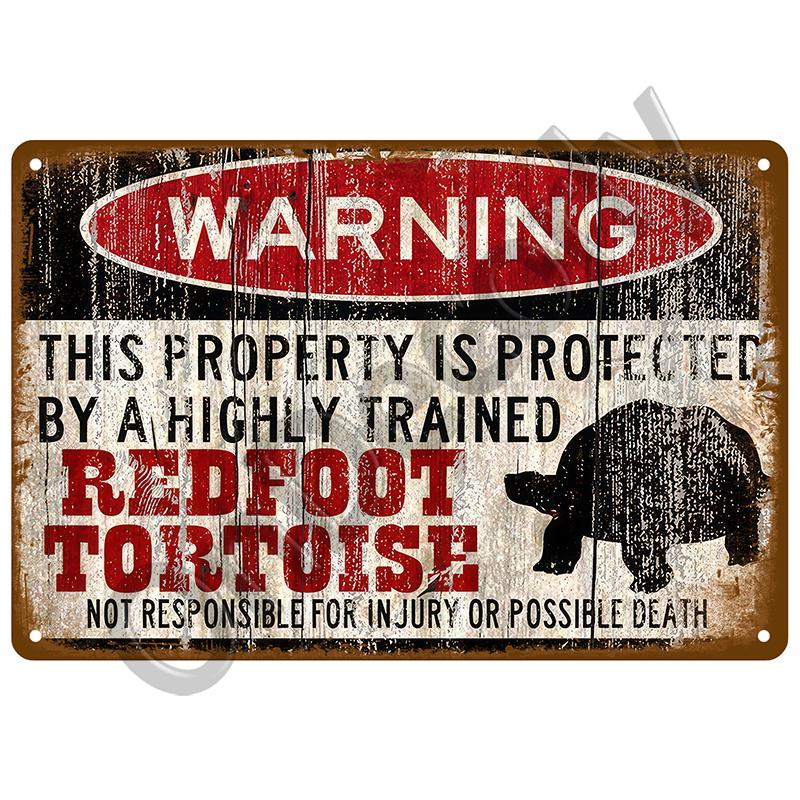 Tin Signs Plate Home Wall Decor Beware Metal Signs Vintage Plaque Warning Danger For Bar Club Man Cave Art Painting Poster Gift