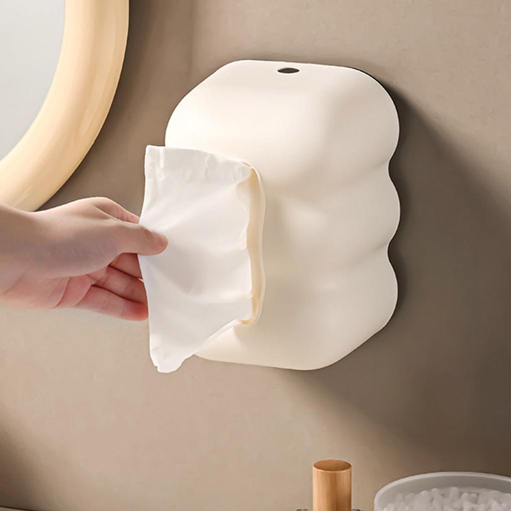 Cloud Shaped Tissue Box Holder Playful Cloud Tissue Box Organizers Efficient Tissue Dispenser Paper Storage Box