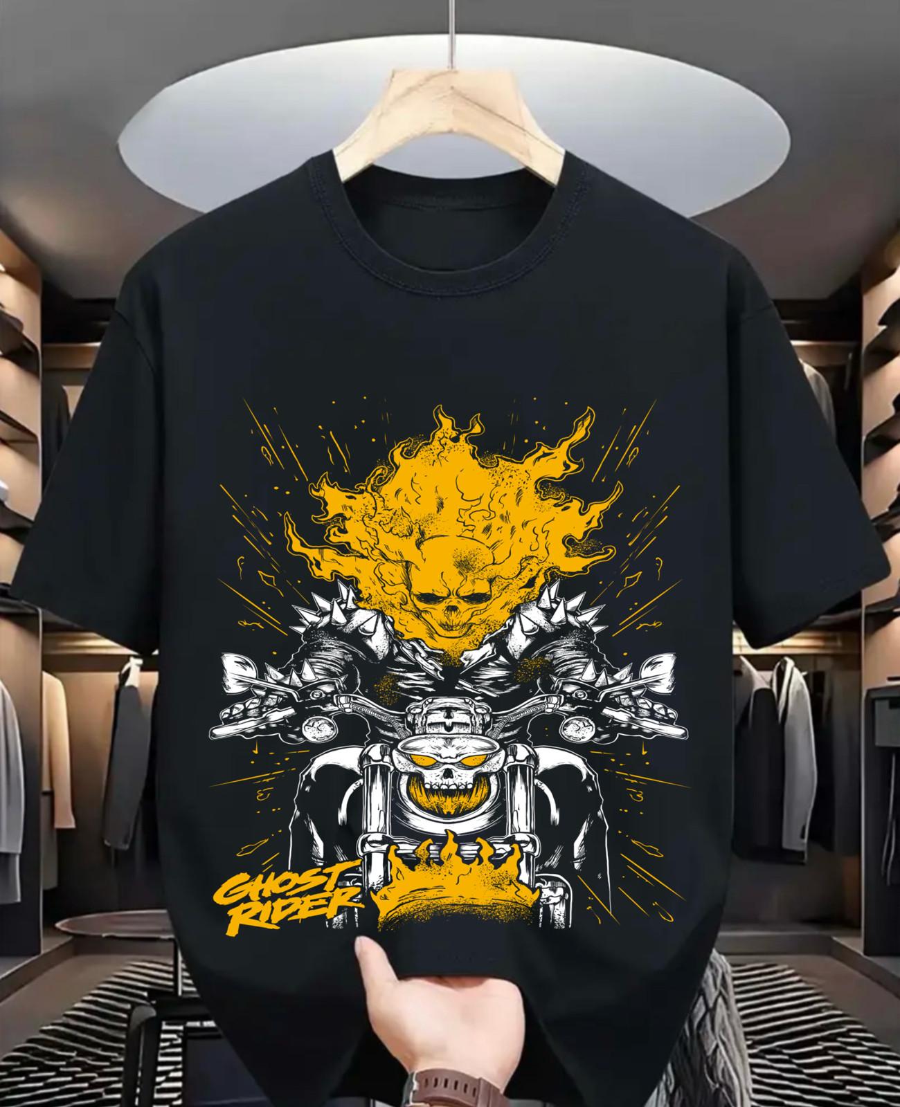 Ghost rider T-shirt Kratos T-shirt Ghost of Sparta Gift Unisex Shirt All Size XXL