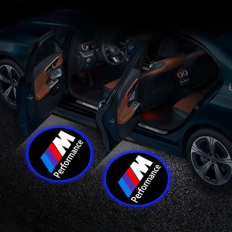 2pcs HD Led Welcome Light Car Door Projector Lamps Car Accessories For BMW 3 5 6 7 Serie X3 X5 X6 M E70 E71 E90 E91 F30 F10 E92