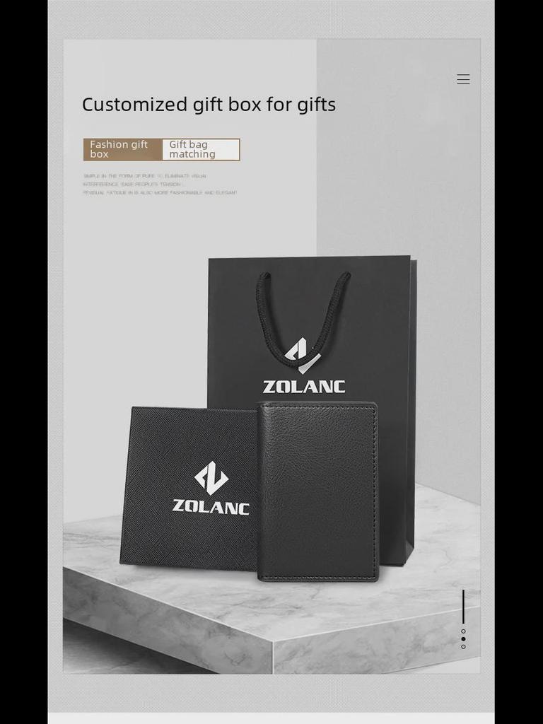 Herren-Kartenetui aus echtem Leder für Visitenkarten und Bankkarten – Modell 3003.