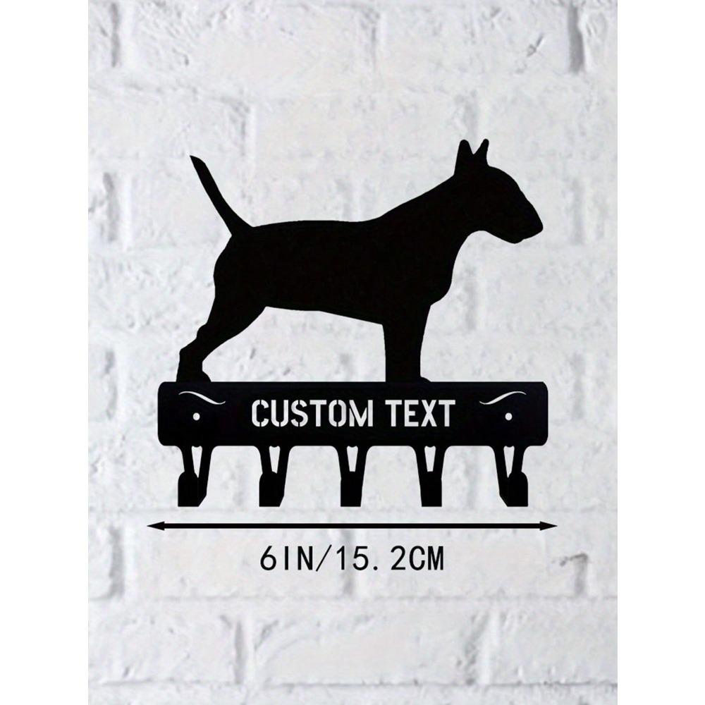 Personalized Dog Name Hook Metal Wall Mount Key Holder Home Entryway Organizer TY1049-6in-ding разноцветный