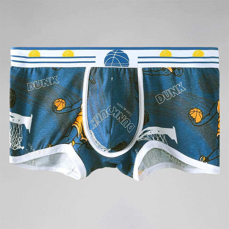 Men's Cotton Boxer Briefs: Youthful, Breathable, Summer-Weight, Trendy, and Slim-Fit