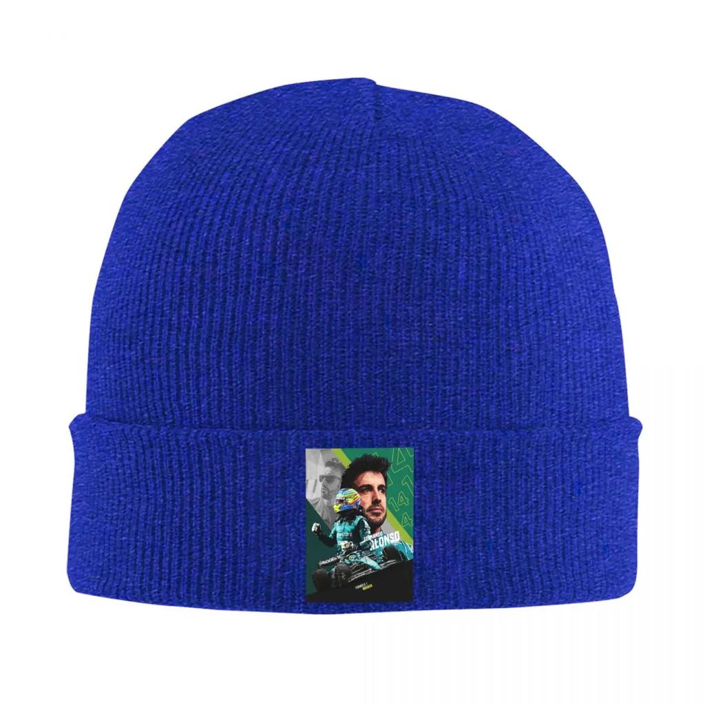 Fernando Alonso Warm Knitted Cap Fashion Bonnet Hat Autumn Winter Outdoor Beanies Hats for Unisex Womenx Adult