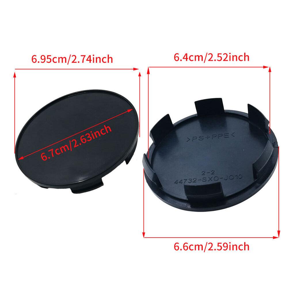 69,5 mm/2,74\" Hjulsenterhette ABS-plast holdbar