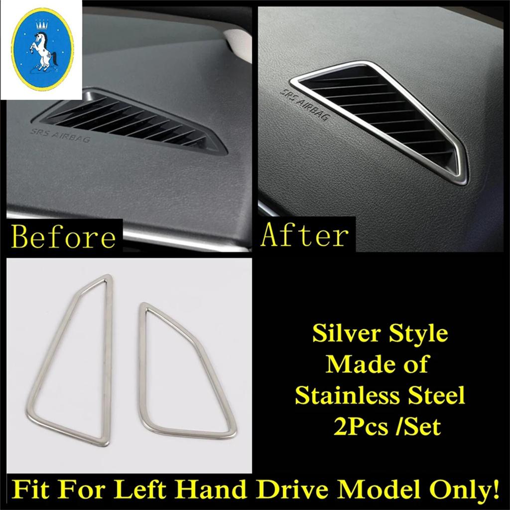 Stainless Steel For Toyota Corolla E210  - 2024 Central Console Dashboard Air AC Vent Outlet Accessories Frame Cover Trim