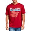 Relaxed Fit Unisex Oneck Tshirt Cotton Eat Sleep Blow Bubbles Fish Art Design Anime Man Top Tees Summer Cotton Teeshirt Unisex