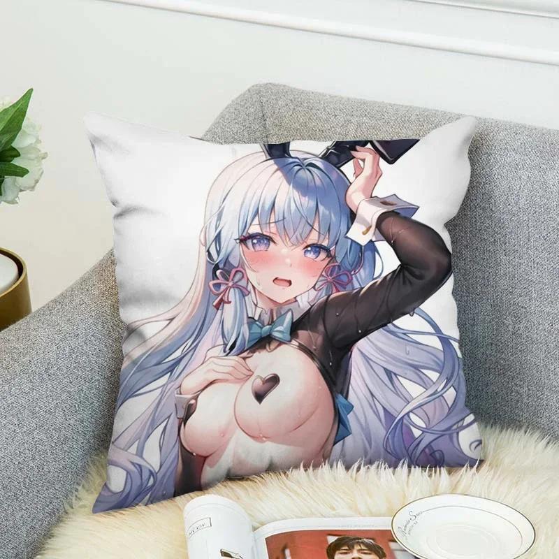 Genshin Impact Pillow Covers Decorative Cushions Cover for Sofa Pilow Cases Sleeping Pillows Pillowcase Fall Decor 45x45 Cushion