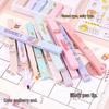 Creative 6-Color Soft Tip Highlighter Set for Journaling and Students